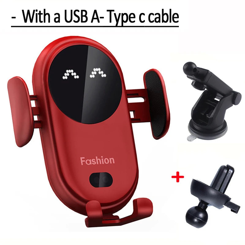 VIKEFON 30W USB-C Wireless Car Charger for iPhone & More