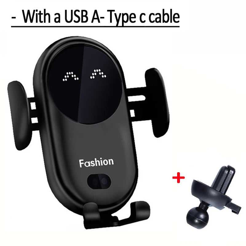 VIKEFON 30W USB-C Wireless Car Charger for iPhone & More