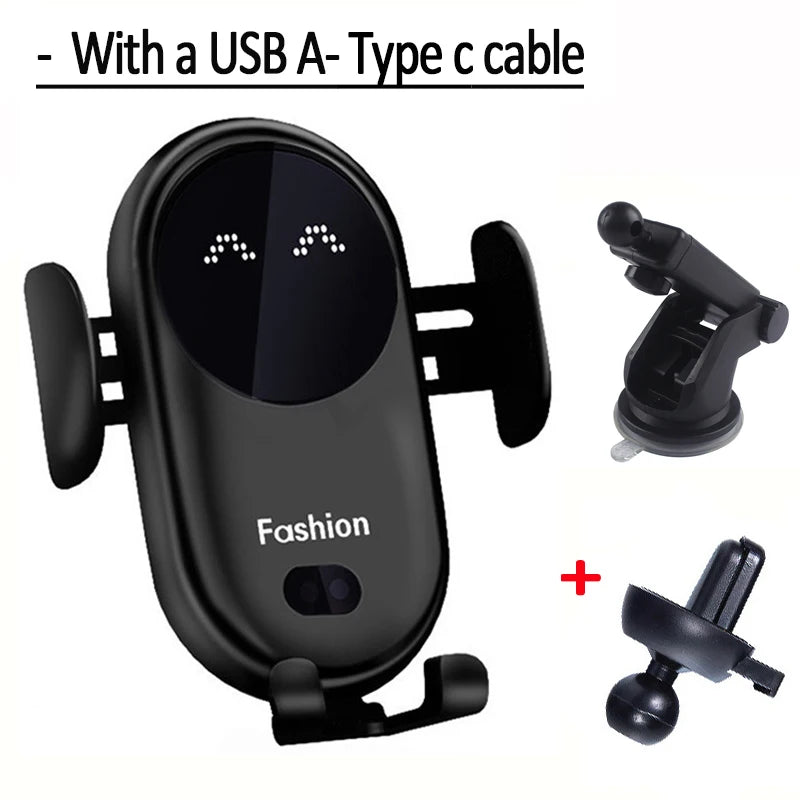 VIKEFON 30W USB-C Wireless Car Charger for iPhone & More