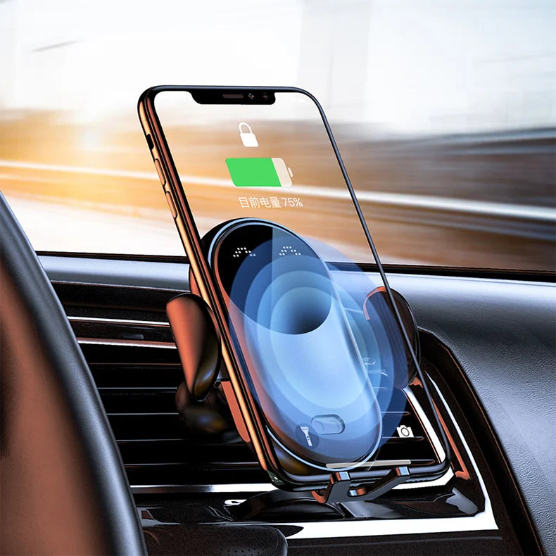 VIKEFON 30W USB-C Wireless Car Charger for iPhone & More