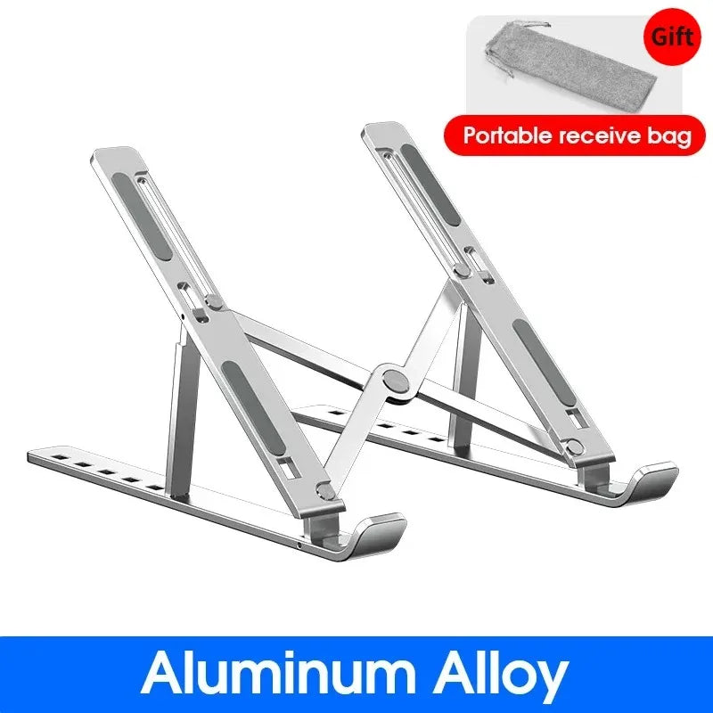 Foldable Aluminum Alloy Laptop Stand – Stable & Lightweight