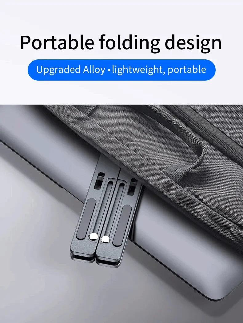 Foldable Aluminum Alloy Laptop Stand – Stable & Lightweight