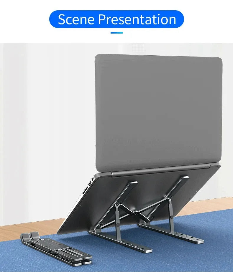 Foldable Aluminum Alloy Laptop Stand – Stable & Lightweight
